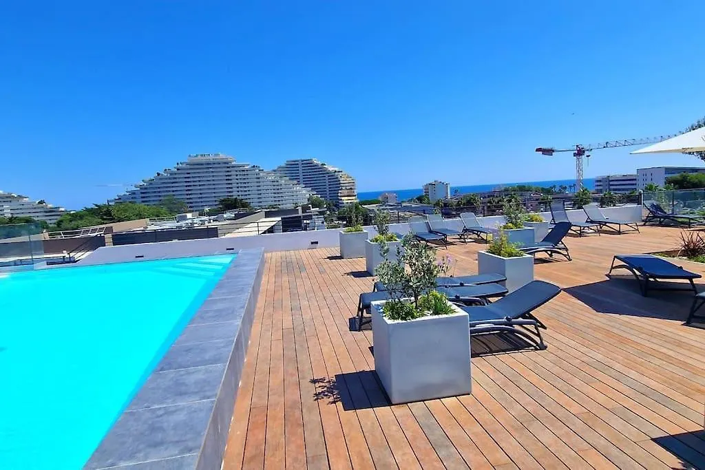Bien Design Avec Jacuzzi Et Piscine Apartment Villeneuve-Loubet