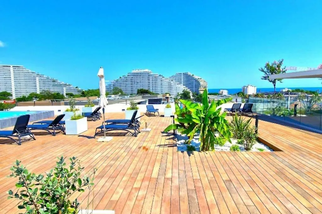 Bien Design Avec Jacuzzi Et Piscine Apartment Villeneuve-Loubet
