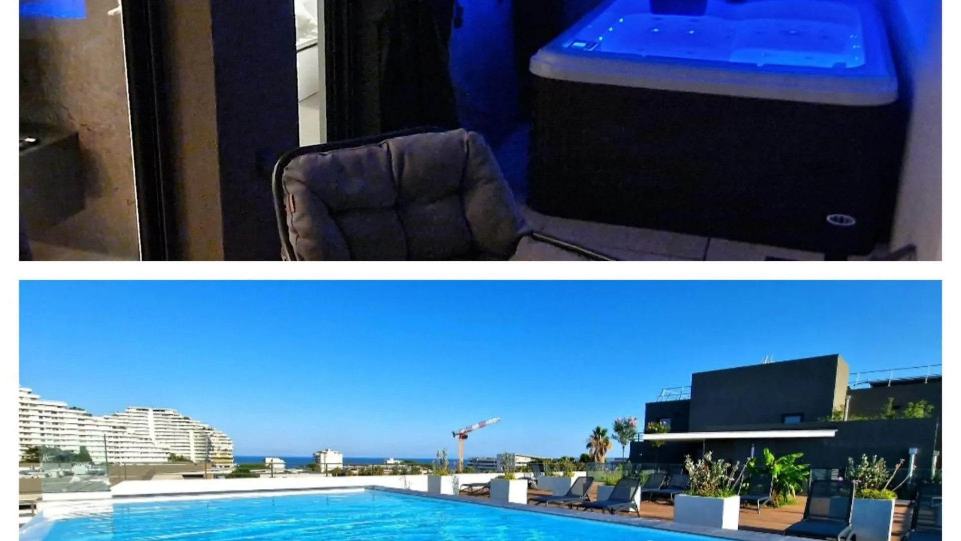 Bien Design Avec Jacuzzi Et Piscine Apartment Villeneuve-Loubet