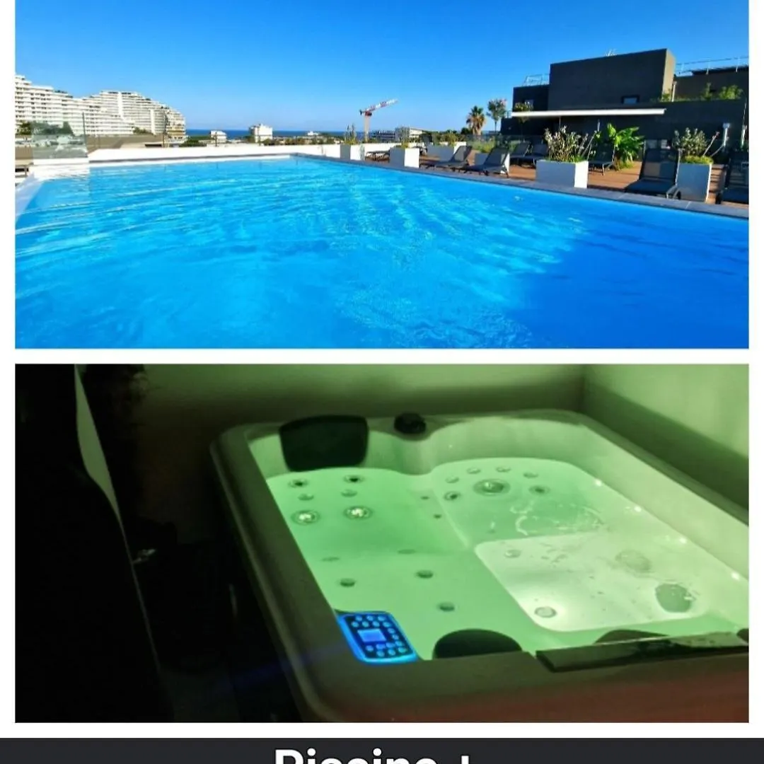 Bien Design Avec Jacuzzi Et Piscine Apartment Villeneuve-Loubet